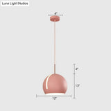 Sleek 1-Head Pendant Light Kit For Dining Room - Minimalist Hanging Lamp With Stylish Metal Shade