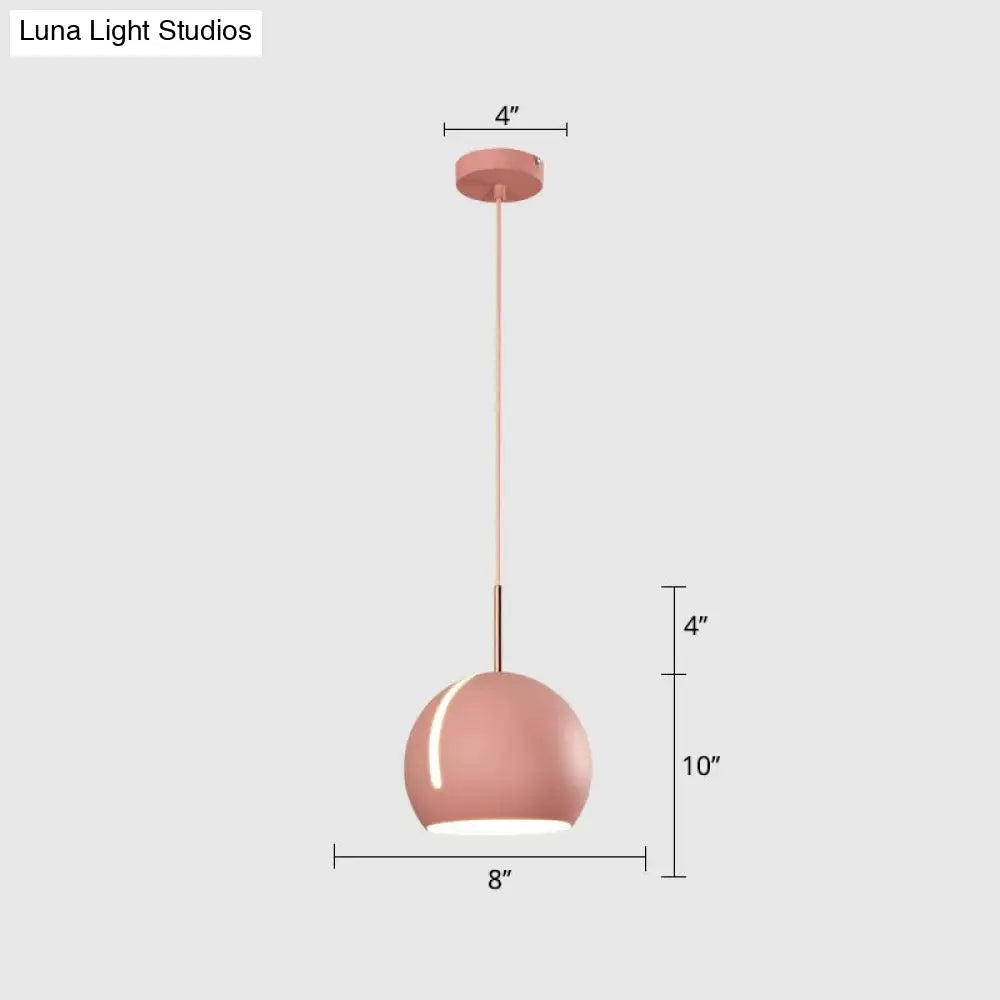 Sleek 1-Head Pendant Light Kit For Dining Room - Minimalist Hanging Lamp With Stylish Metal Shade