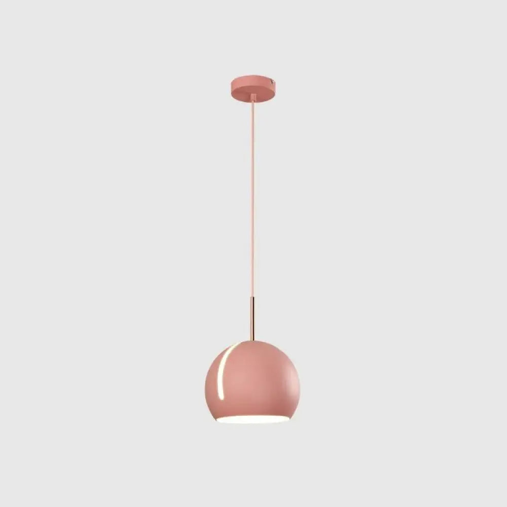 Sleek 1-Head Pendant Light Kit For Dining Room - Minimalist Hanging Lamp With Stylish Metal Shade