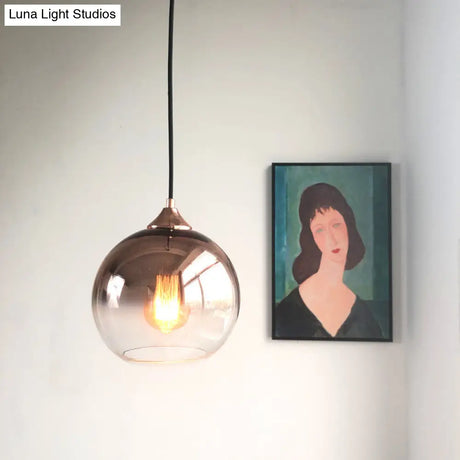 Sleek Pendant Light Kit With Stylish Glass Shade For Dining Room Suspension Lighting Bronze / Small
