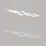 Sleek 25.5/39 Acrylic Curly Chandelier Led Ceiling Light For Island With Multiple Options White /