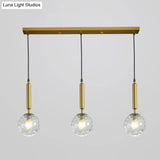 Sleek 3-Light Glass Pendant: Modern Creative Multi-Light Fixture For Clothing Stores