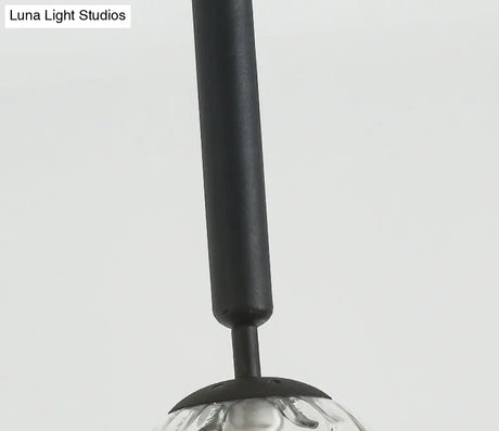 Sleek 3-Light Glass Pendant: Modern Creative Multi-Light Fixture For Clothing Stores