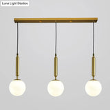 Sleek 3-Light Glass Pendant: Modern Creative Multi-Light Fixture For Clothing Stores