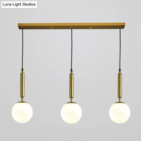 Sleek 3-Light Glass Pendant: Modern Creative Multi-Light Fixture For Clothing Stores