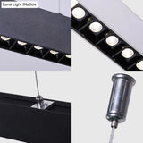 Sleek Acrylic Bar Pendant Light Kit with LED Suspension - Ideal Minimalist Lighting Solution for Offices