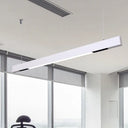 Sleek Acrylic Bar Pendant Light Kit with LED Suspension - Ideal Minimalist Lighting Solution for Offices White