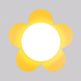 Sleek Acrylic Led Ceiling Mount Light For Kindergarten Rooms - Modern & Simple Lamp Yellow