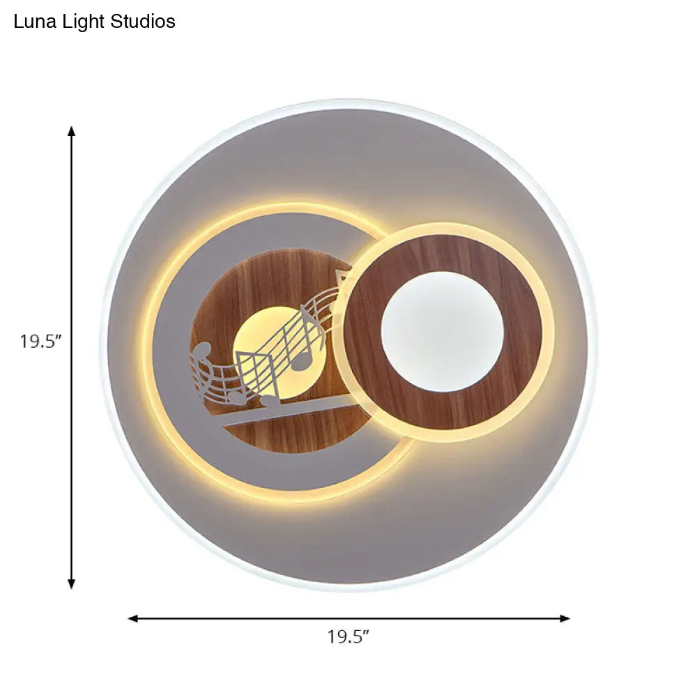 Sleek Acrylic Led Flush Mount Ceiling Light For Corridors Contemporary White Design