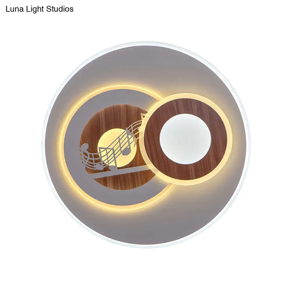 Sleek Acrylic Led Flush Mount Ceiling Light For Corridors Contemporary White Design