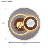 Sleek Acrylic Led Flush Mount Ceiling Light For Corridors Contemporary White Design