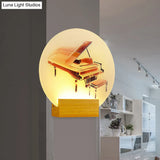 Sleek Acrylic Rounded Led Wall Lamp With Simplicity Style For Bedroom Décor