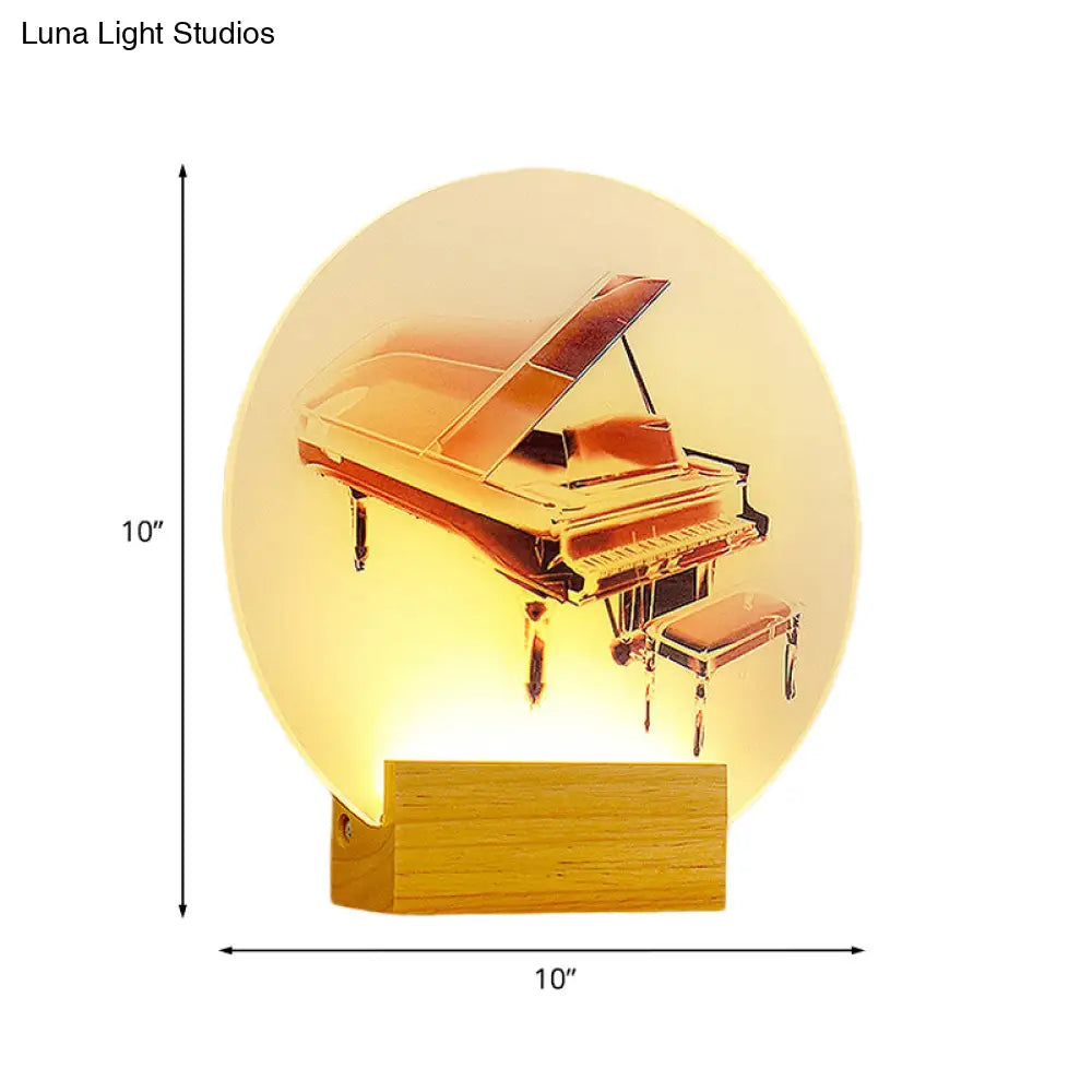 Sleek Acrylic Rounded Led Wall Lamp With Simplicity Style For Bedroom Décor