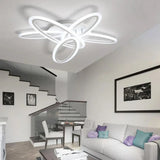 Sleek Acrylic Semi Flush Ceiling Light - Oval Shape 31.5’/47’ Width 3/5 Bulb Options Warm/White