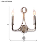 Sleek Aged Silver Metal Sconce - Elegant Wall Lighting For Living Room