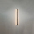 Sleek Black Led Wall Sconce For Hallways - Linear Flush Mount Design / Warm 23.5