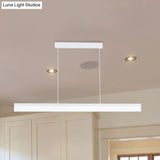 Minimalist Led Pendant Light In Black White Or Brown - Warm Natural Lighting 31.5 39 47 Wide /