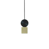 Sleek Brass Geometric Ceiling Light With 1 Bulb – Modern Suspension Lamp For Dining Room Décor / 3’