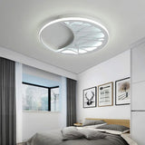 Sleek Crescent Led Flush Ceiling Light: Modern Acrylic White Lamp For Living Room / 16’