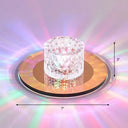 Sleek Crystal Cylinder Led Flush Mount Spotlight For Hallway Lighting Tan / Multi Color