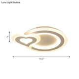 Sleek Flush Ceiling Mount Light - Acrylic White Finish Ideal For Adult Bedroom