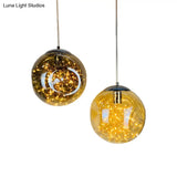 Sleek Geometric Led Pendant Light Suspension Fixture With Clear Glass For A Stunning Bedroom