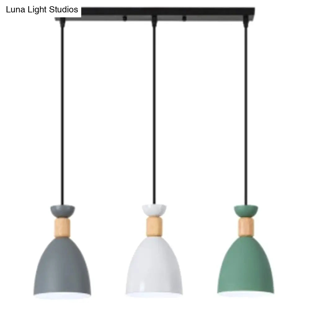 Sleek Hanging Ceiling Pendant Light With Tapered Metal Shade - Perfect For Dining Rooms