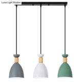 Sleek Hanging Ceiling Pendant Light With Tapered Metal Shade - Perfect For Dining Rooms