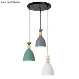 Sleek Hanging Ceiling Pendant Light With Tapered Metal Shade - Perfect For Dining Rooms
