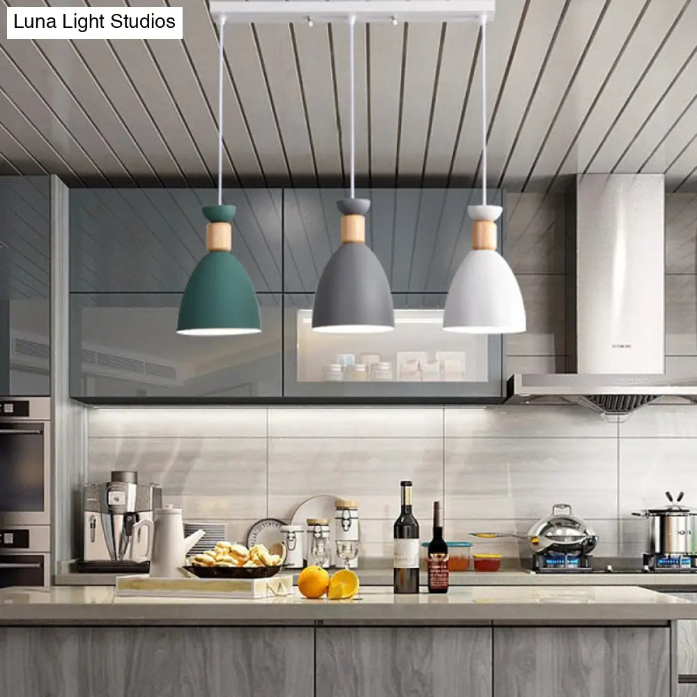 Sleek Hanging Ceiling Pendant Light With Tapered Metal Shade - Perfect For Dining Rooms
