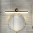 Sleek Led Antler Wall Mount Lamp With Acrylic Shade In Warm/White Light - Black Linear Vanity /