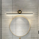 Sleek Led Antler Wall Mount Lamp With Acrylic Shade In Warm/White Light - Black Linear Vanity /