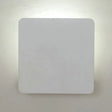 Sleek Led Bedroom Wall Sconce With Square Aluminum Shade - White Mounted Lamp In Warm/White Light /