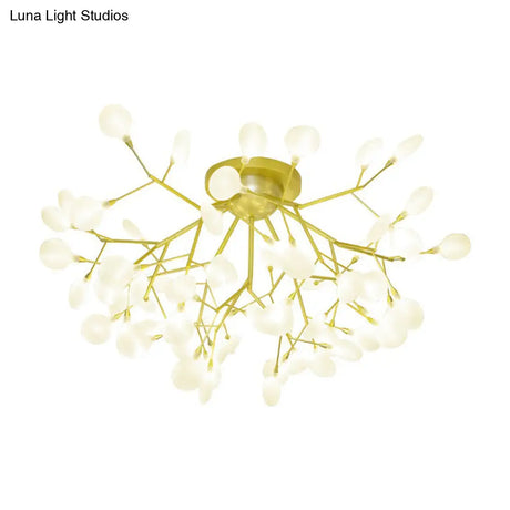Sleek Led Branch Ceiling Chandelier For Modern Living Rooms