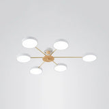 Sleek Led Ceiling Light: Minimalistic Molecule Design | Acrylic Living Room Chandelier 6 / White