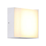 Sleek Metal And Acrylic Wall Sconce: Simplistic Round/Square Shade With Warm/White Led Lighting For