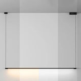 Sleek Metal Black Led Pendant Lamp For Stylish Island Table / Remote Control Stepless Dimming