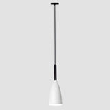 Sleek Metal Bottle Pendant Ceiling Light For Dining Room White
