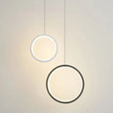 Sleek Metal Led Hanging Lamp Kit - Stylish Ring Pendant Light For Bedside Suspension 2 /