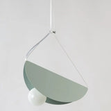 Sleek Metal Pendant Ceiling Light- Simplicity & Style In Living Room Lighting Green