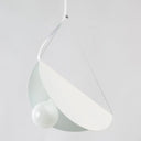 Sleek Metal Pendant Ceiling Light- Simplicity & Style In Living Room Lighting White