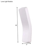 Sleek Metallic Bend Wall Mounted Led Lamp For Corridor With Warm/White Lighting