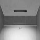 Sleek Metallic Led Pendant Chandelier For Conference Rooms Black / White