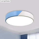 Sleek Round Flush Mount Nordic Design Ceiling Lamp With Acrylic Shade For Dining Room