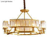 Sleek Tri-Prism Crystal Pendant Light for Your Living Room