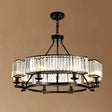 Sleek Tri-Prism Crystal Pendant Light for Your Living Room 6 / Black