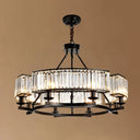 Sleek Tri-Prism Crystal Pendant Light for Your Living Room 6 / Black
