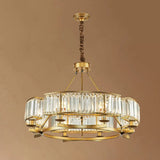 Sleek Tri-Prism Crystal Pendant Light for Your Living Room 6 / Gold