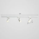 Sleek Tube Track Spotlight: Modern Metallic Semi Flush Ceiling Light For Bars 3 / White