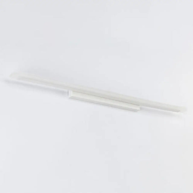 Sleek White Acrylic Led Vanity Light Fixture - Linear Bathroom Sconce With Simplicity Design